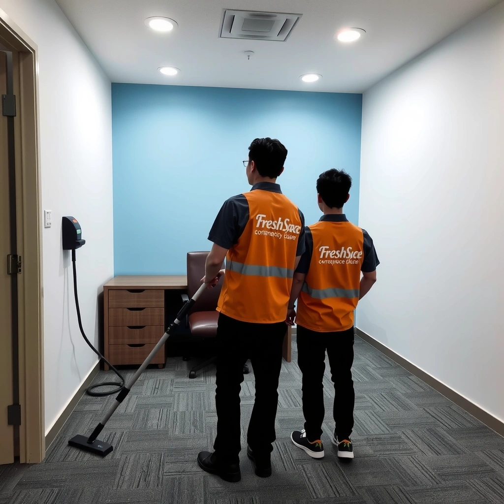 Professional commercial office cleaning service in modern Metro Manila office building